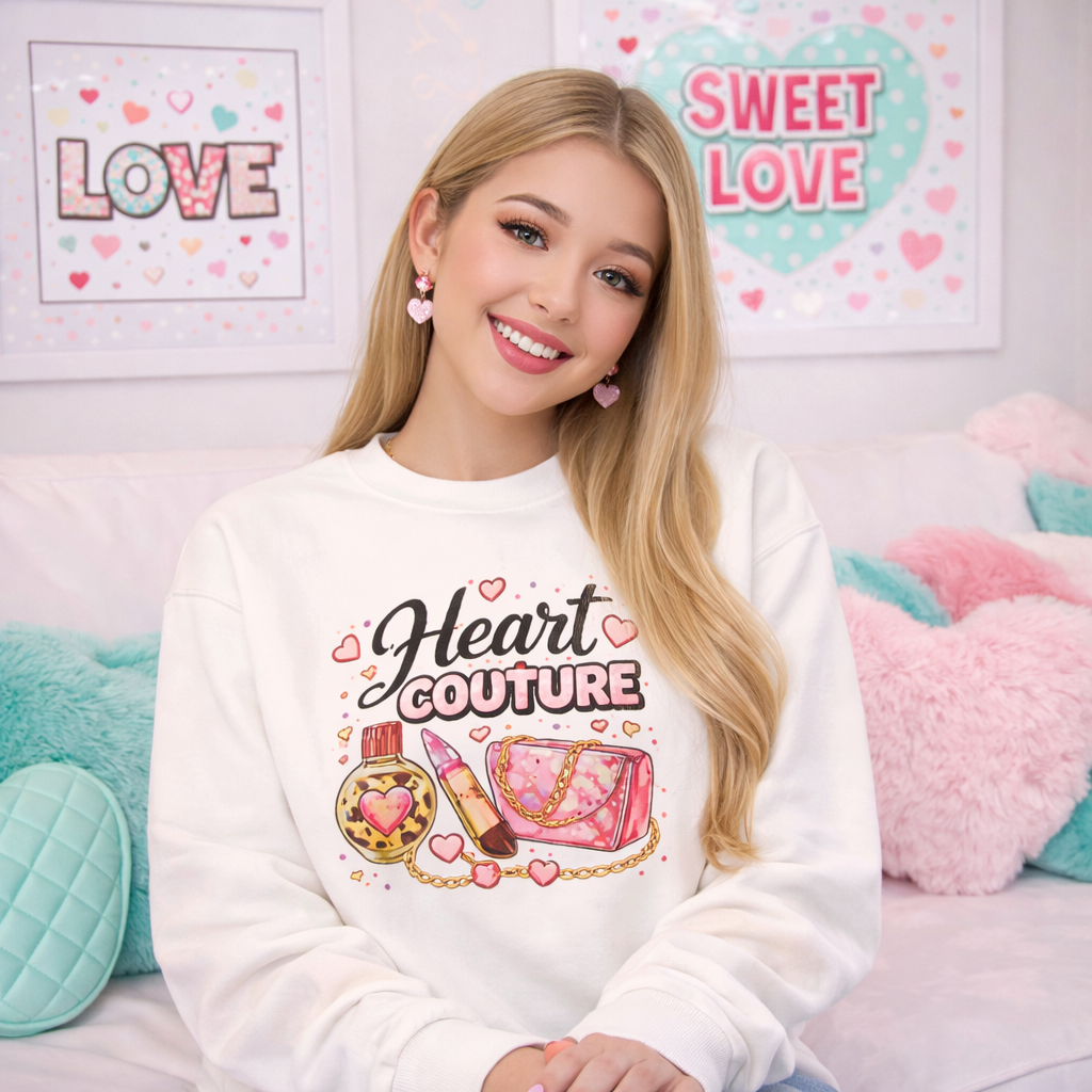 Valentine Sweatshirt – Fashion-Inspired Cute Valentine Sweater for Women I Valentine Gift for Her