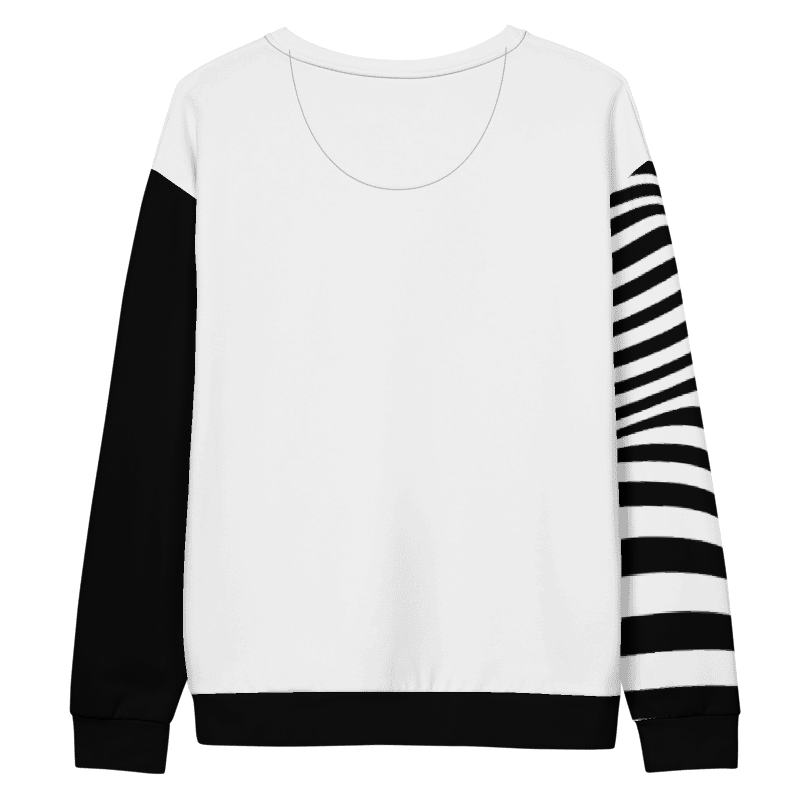 Black & White Statement Sweater – Modern Graphic Sweatshirt for Women I Black and White Apparel for Women I Gift for Her