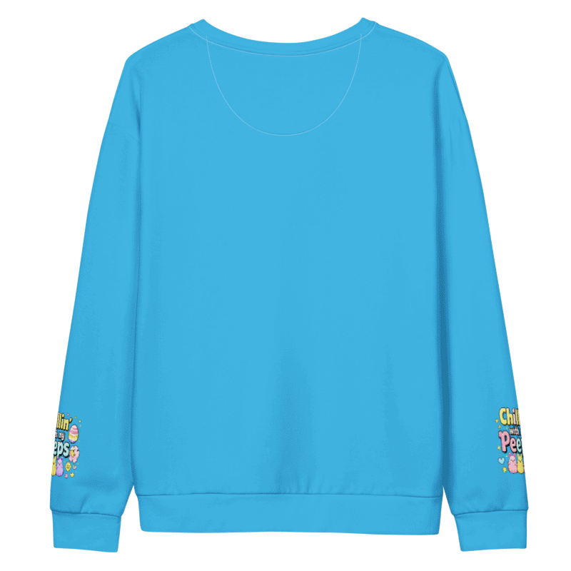 Cute Easter Bunny Grid Sweatshirt for Teens – Pastel Easter Icons Pullover, Cozy Spring Bunny Sweater I Easter Gift for Her