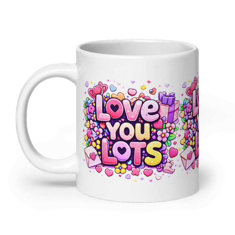 Valentine Mug – Cute Kawaii Heart Coffee Cup | Sweet Valentine Gift for Girlfriend, Teen, Best Friend