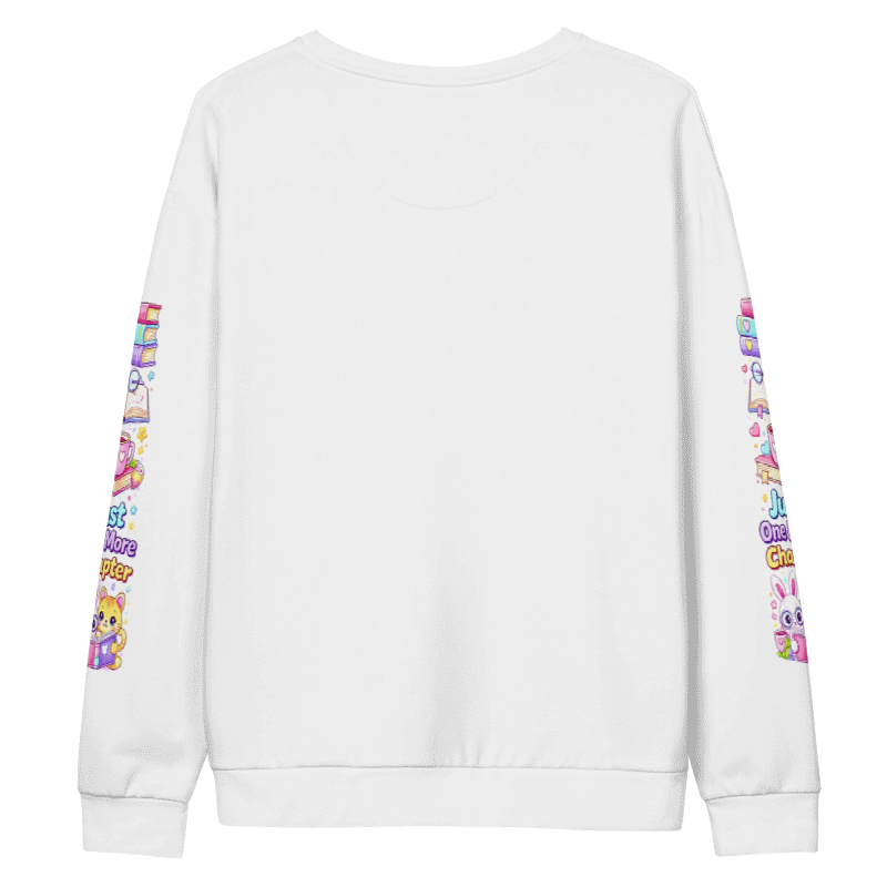 Girly Book Lover Crewneck, Kawaii Reader Aesthetic, Cozy Teen Reading Outfit I Gift for Her