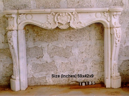Ornate Marble Fireplace Surround