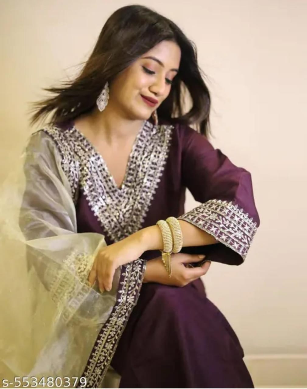 Embroidered Party Wear Dress