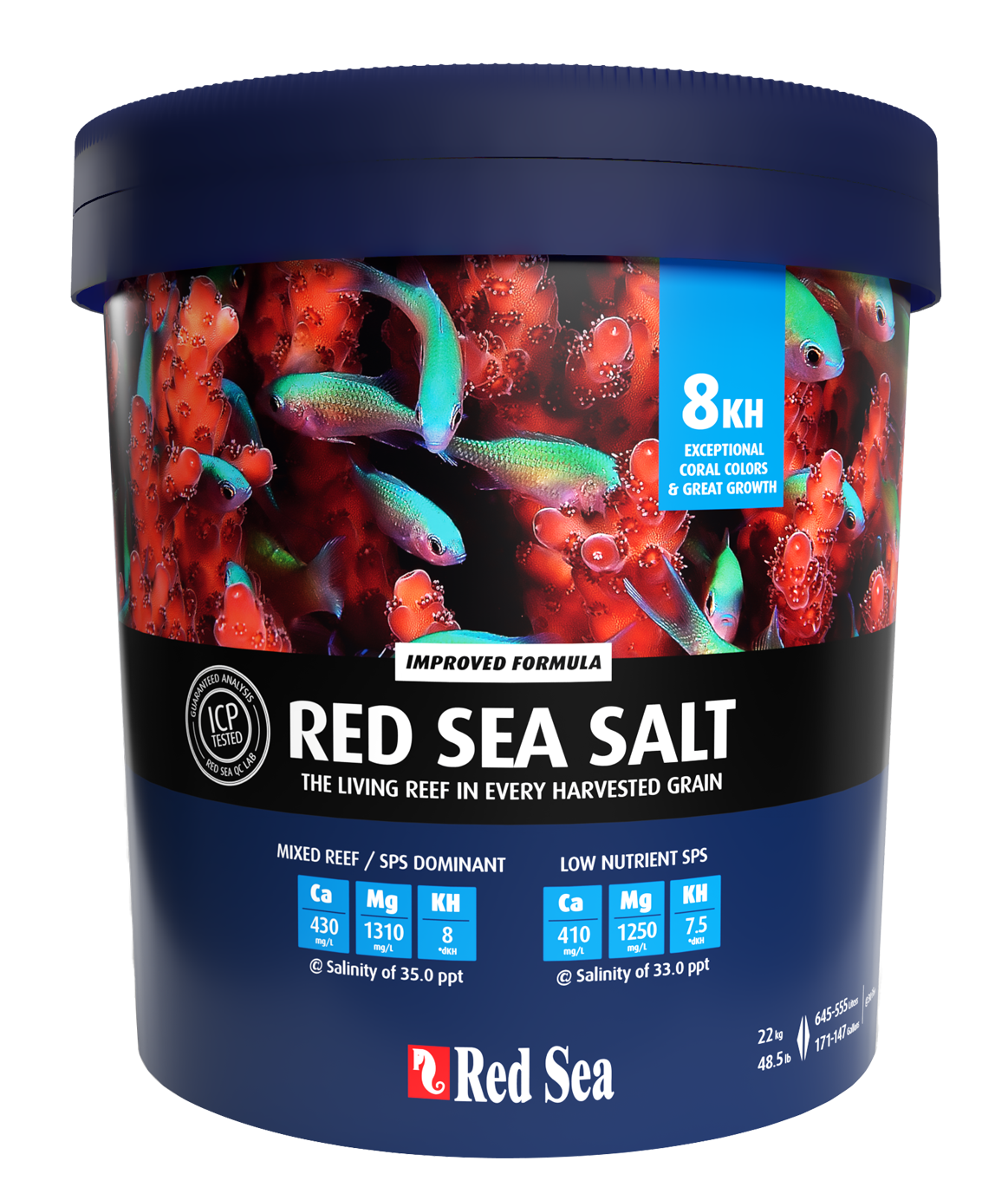 Соль Red Sea Salt 22кг на 660л в пластиковом ведре