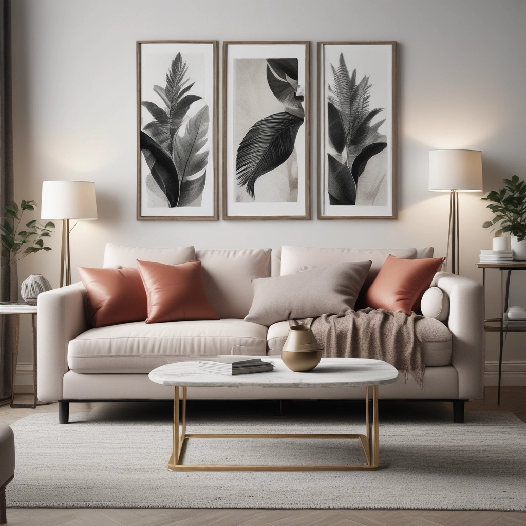 Modern Cream Sofa