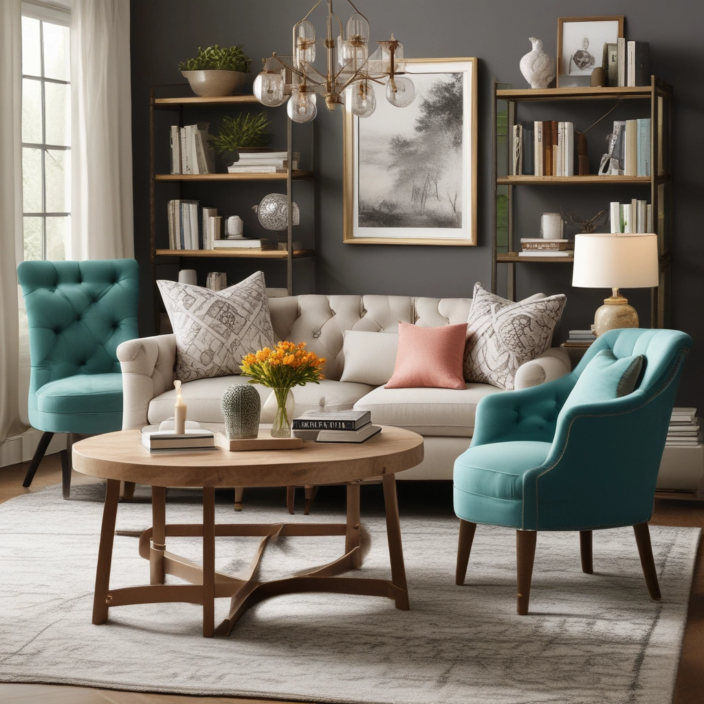 Modern Round Wooden Coffee Table