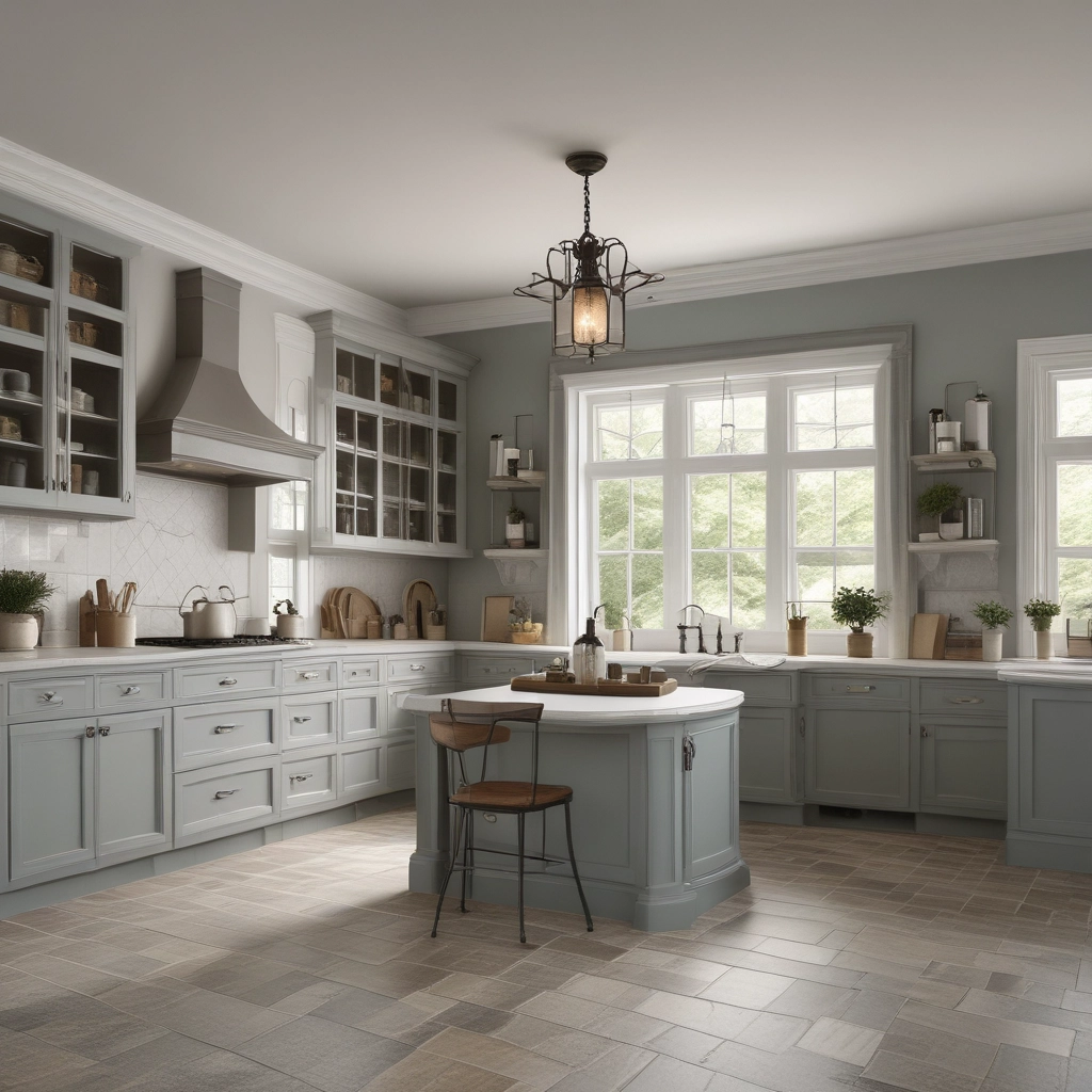 Elegant Round Kitchen Island