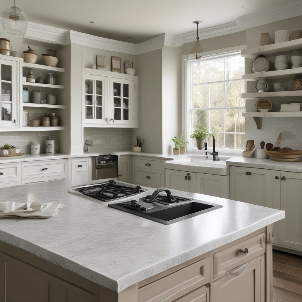 Marble Kitchen Island