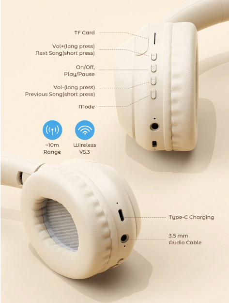 Teckwe Wireless Headphones