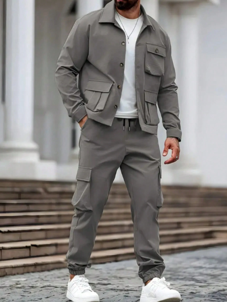 Mens Casual Cargo Set