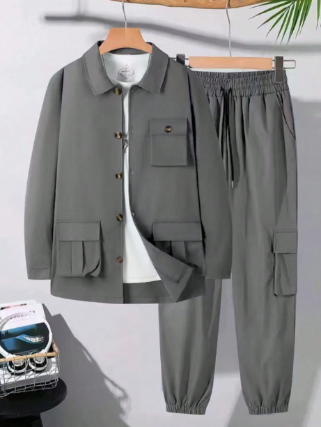 Mens Casual Cargo Set