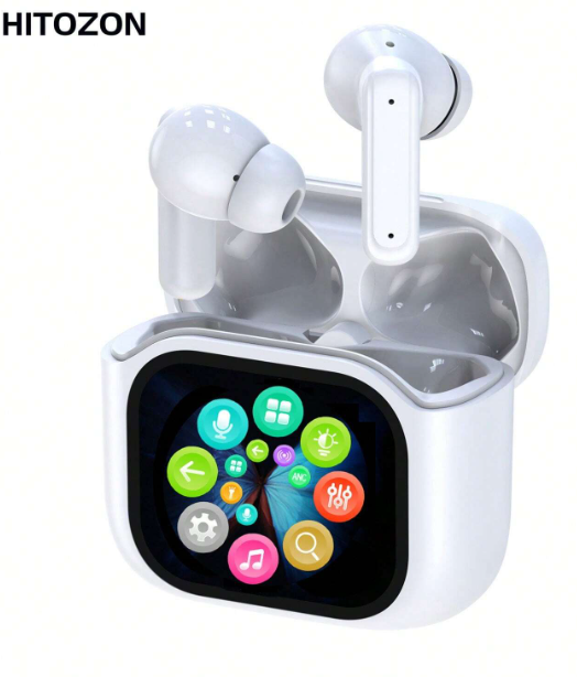 HITOZON Wireless Earbuds with Touchscreen Case