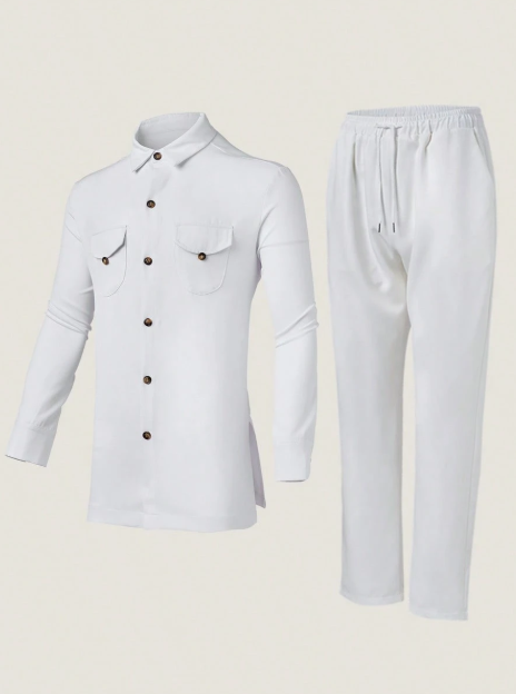 Men’s White Formal Two-Piece Set