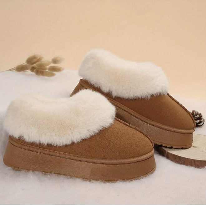 Women's Faux Fur Lined Slippers