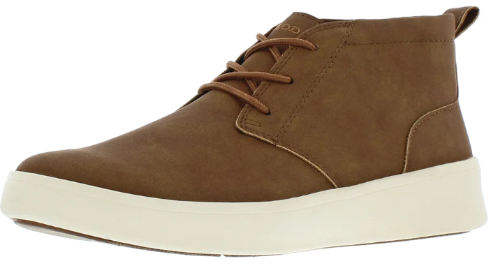 Brown casual mid-top sneaker