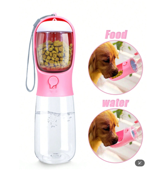 Portable Pet Water and Food Bottle