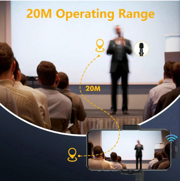 Wireless Lavalier Microphone Set