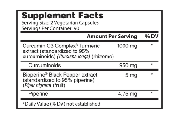 Nature's Lab Gold Turmeric Extract 1,000 mg