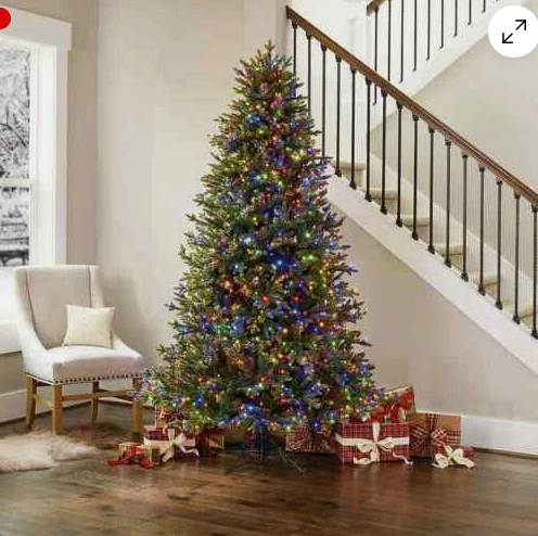 7.5’ Pre-Lit Micro LED Artificial Christmas Tree Winter 1850 Radiant LED Lights