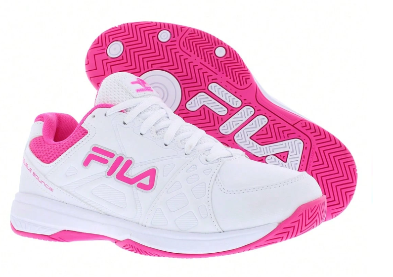 Fila White and Pink Sneakers