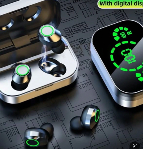 Digital Wireless Earbuds Charging Case