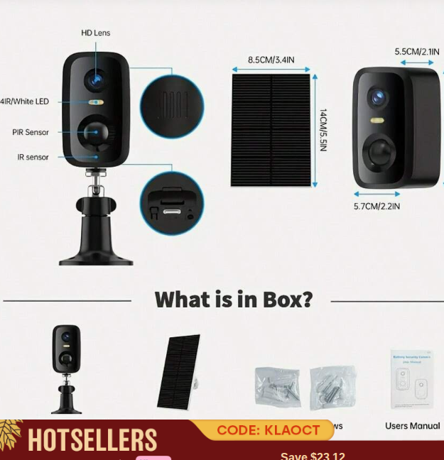 Wireless Solar Security Camera