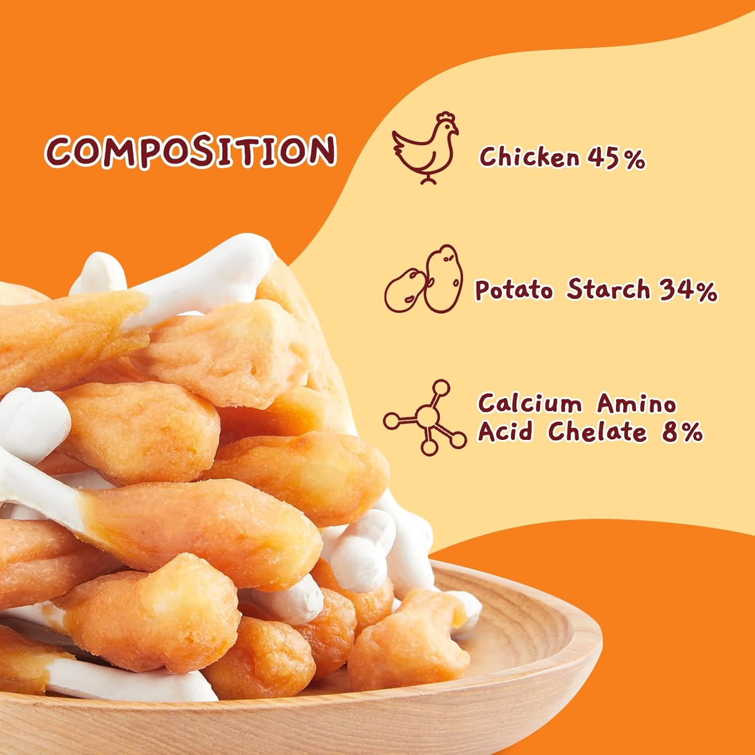 Jungle Calling Chewy Chicken Treats