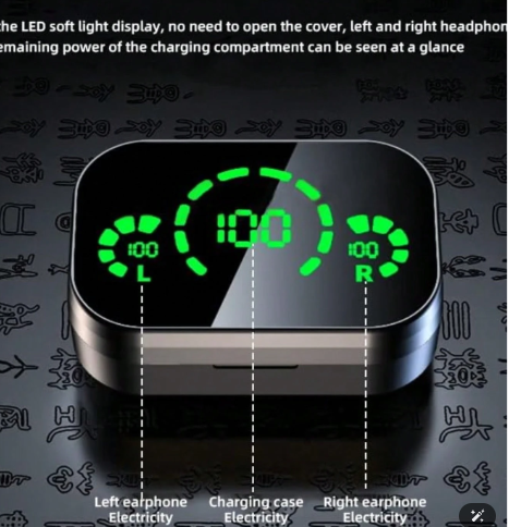 Digital Wireless Earbuds Charging Case