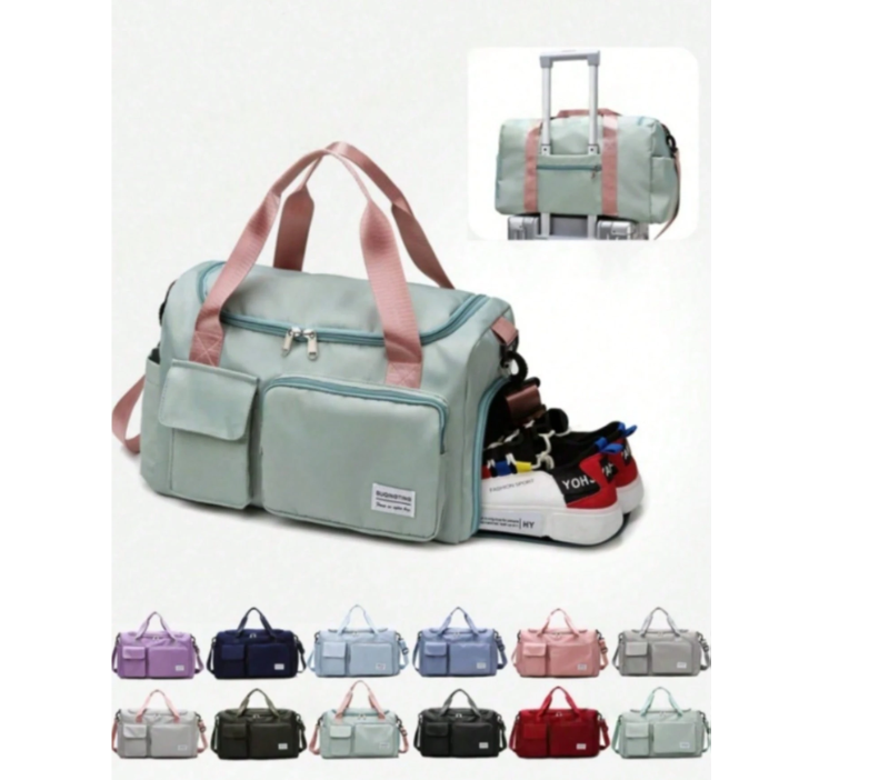 Travel Duffel Bag with Shoe Compartment