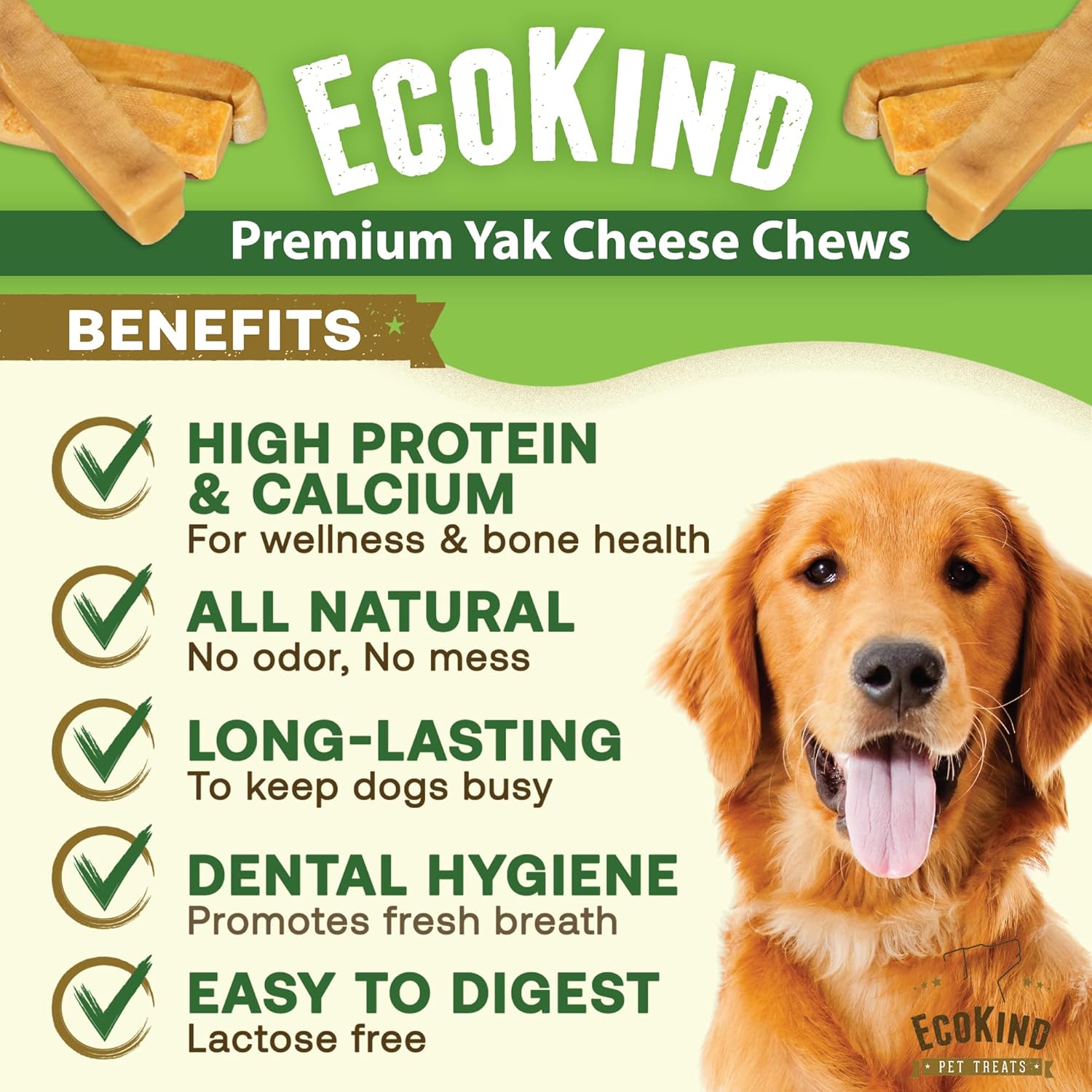EcoKind Himalayan Yak Cheese Dog Chews
