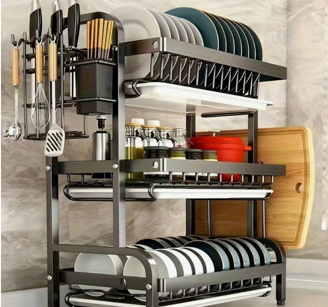 Two-Tier Kitchen Dish Rack