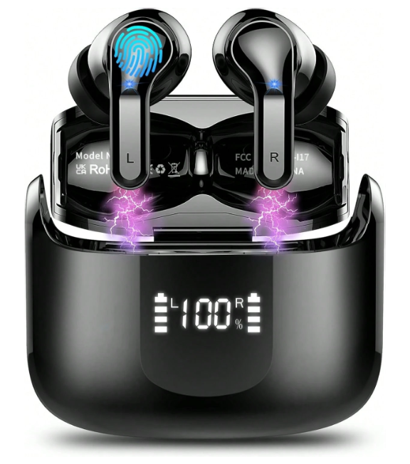 Wireless Earbuds with Smart Touch Control