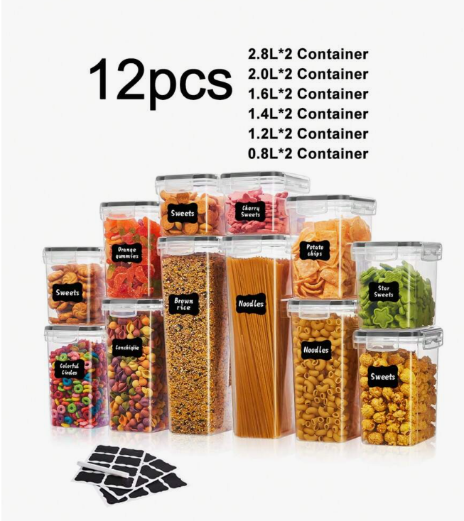 Airtight Stackable Food Storage Containers