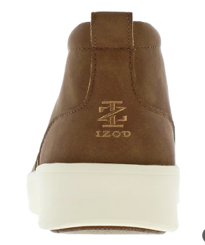Brown casual mid-top sneaker