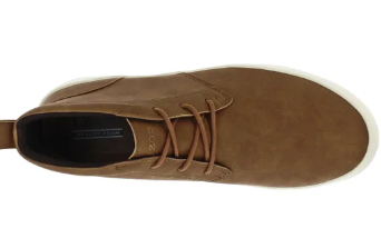 Brown casual mid-top sneaker