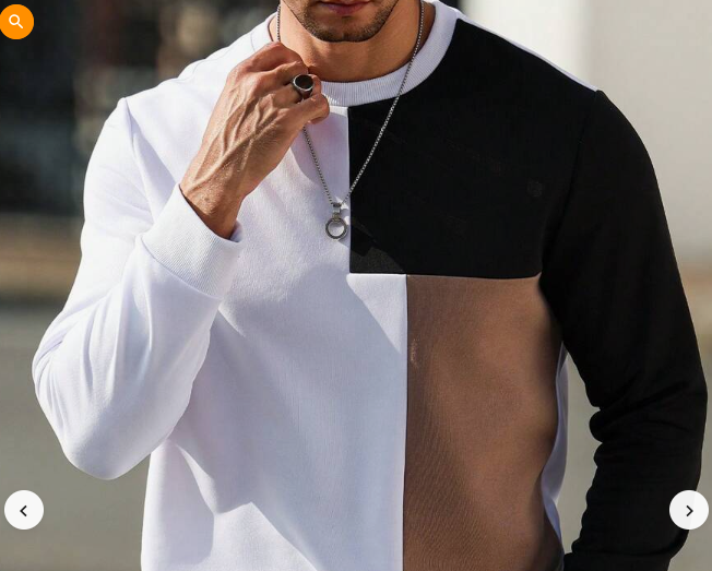 Colorblock Long Sleeve Sweatshirt