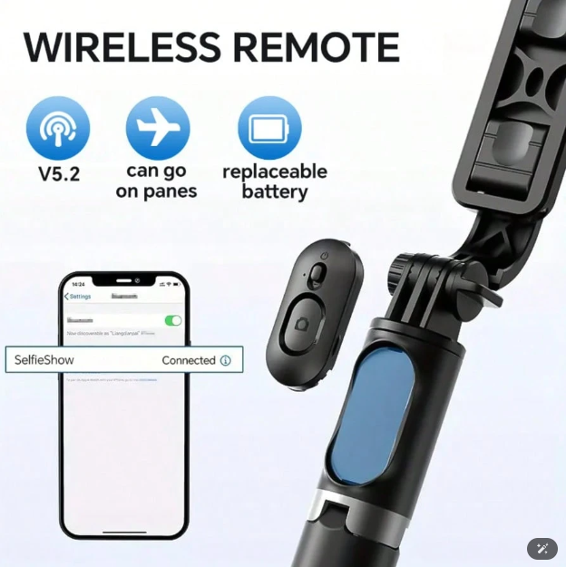 3-in-1 Selfie Stick Tripod with Remote