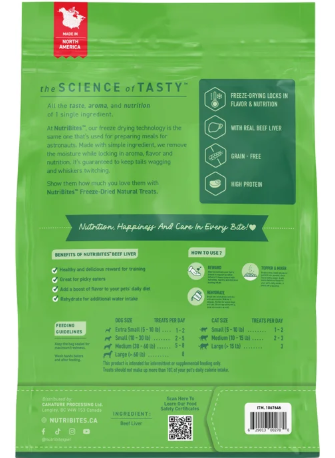 Nutri Bites Freeze-Dried Beef Liver