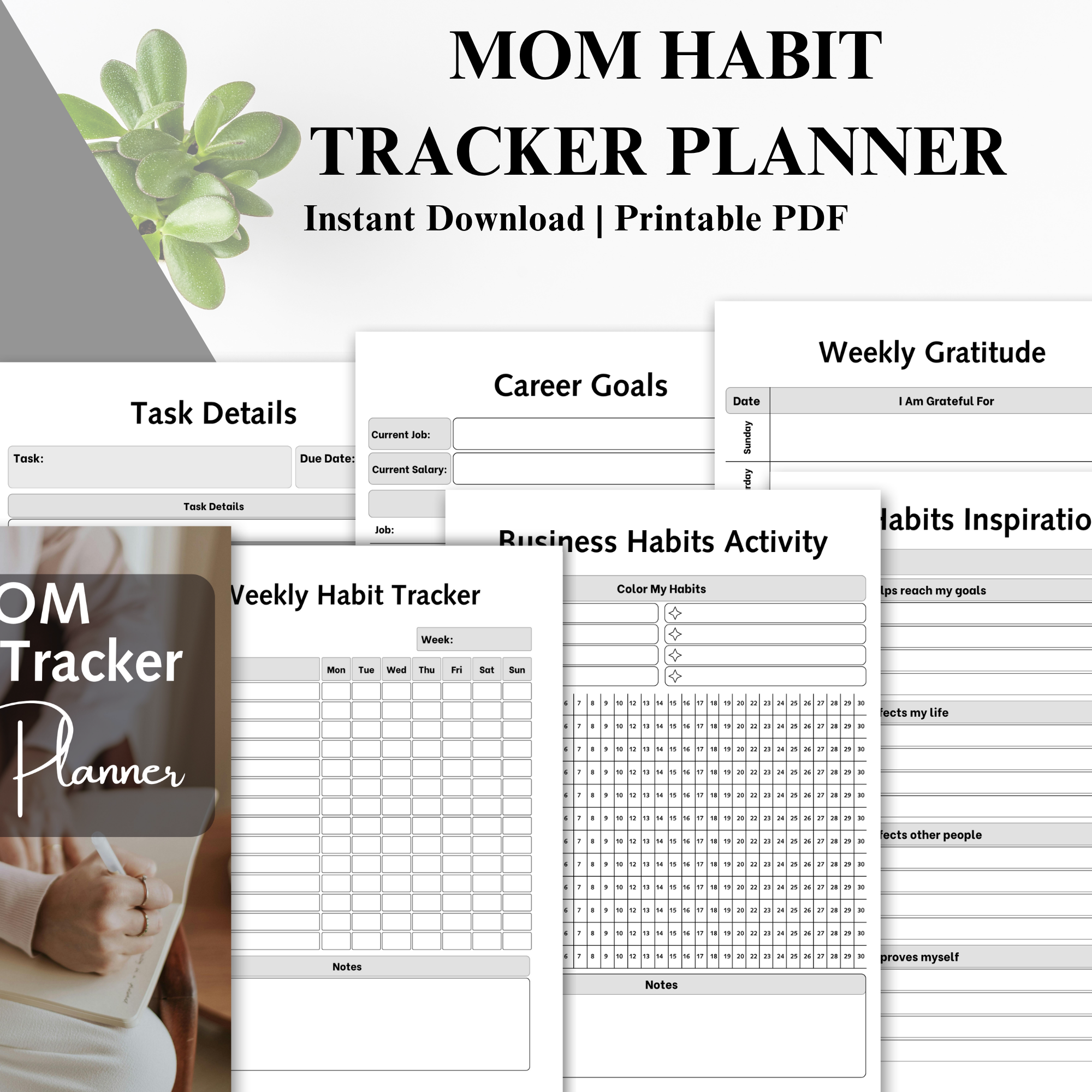 Burnout-to-Balance Complete Life Reset Bundle | Busy Mom Planner System for Meals, Budget, Cleaning, Habits & Self-Care (Instant Download)