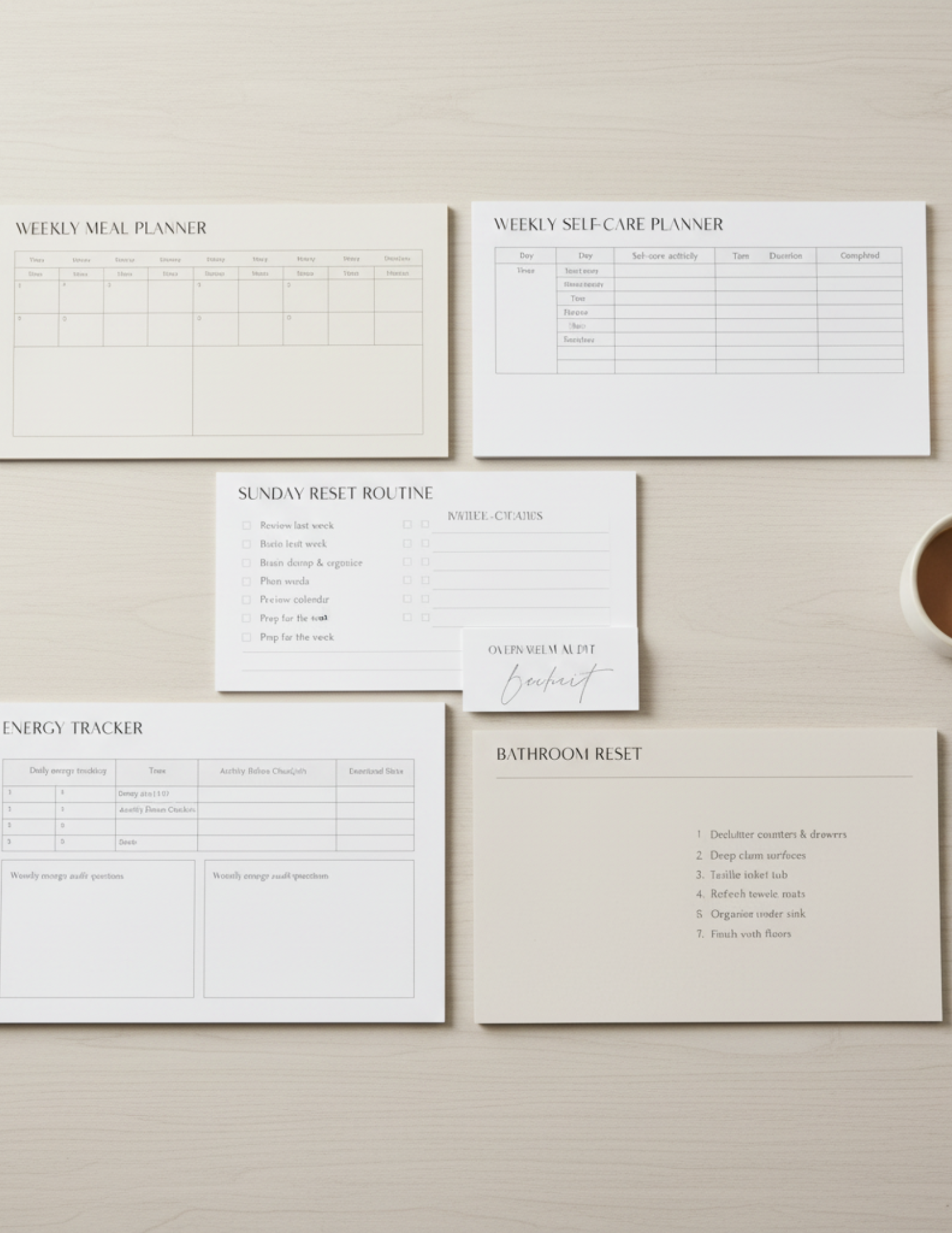 Burnout-to-Balance Mom System™ – A Guided Reset Workbook & Planner for Overwhelmed Moms