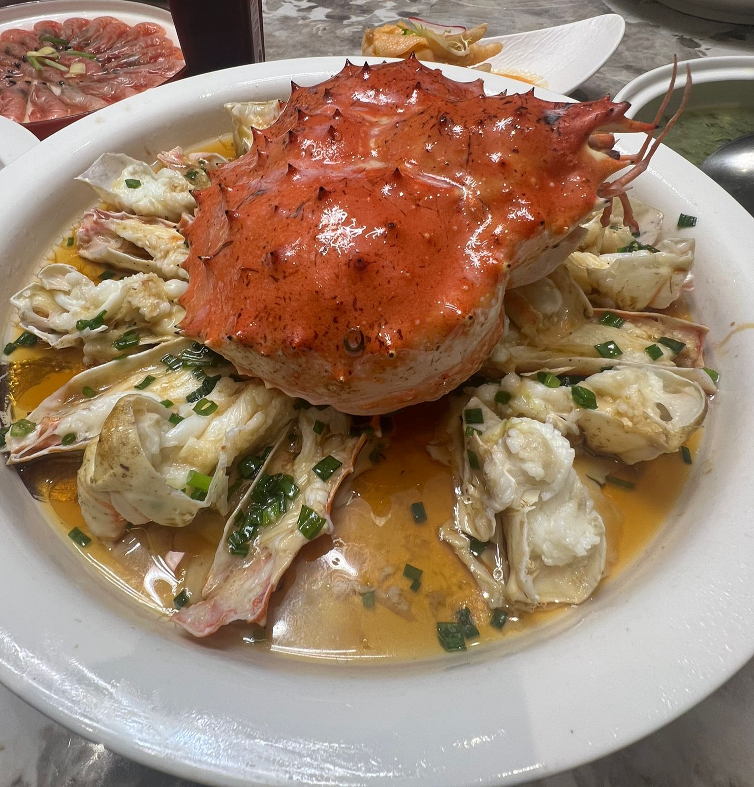 Steamed Crab with Garlic Sauce