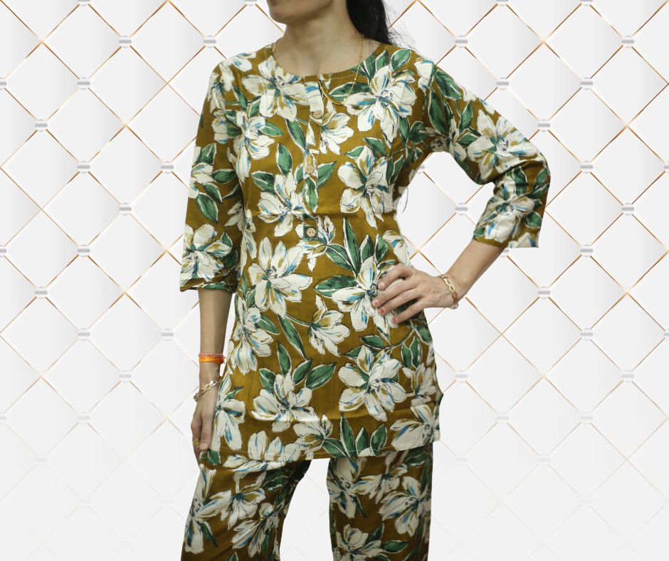 Floral Printed Women's cord set