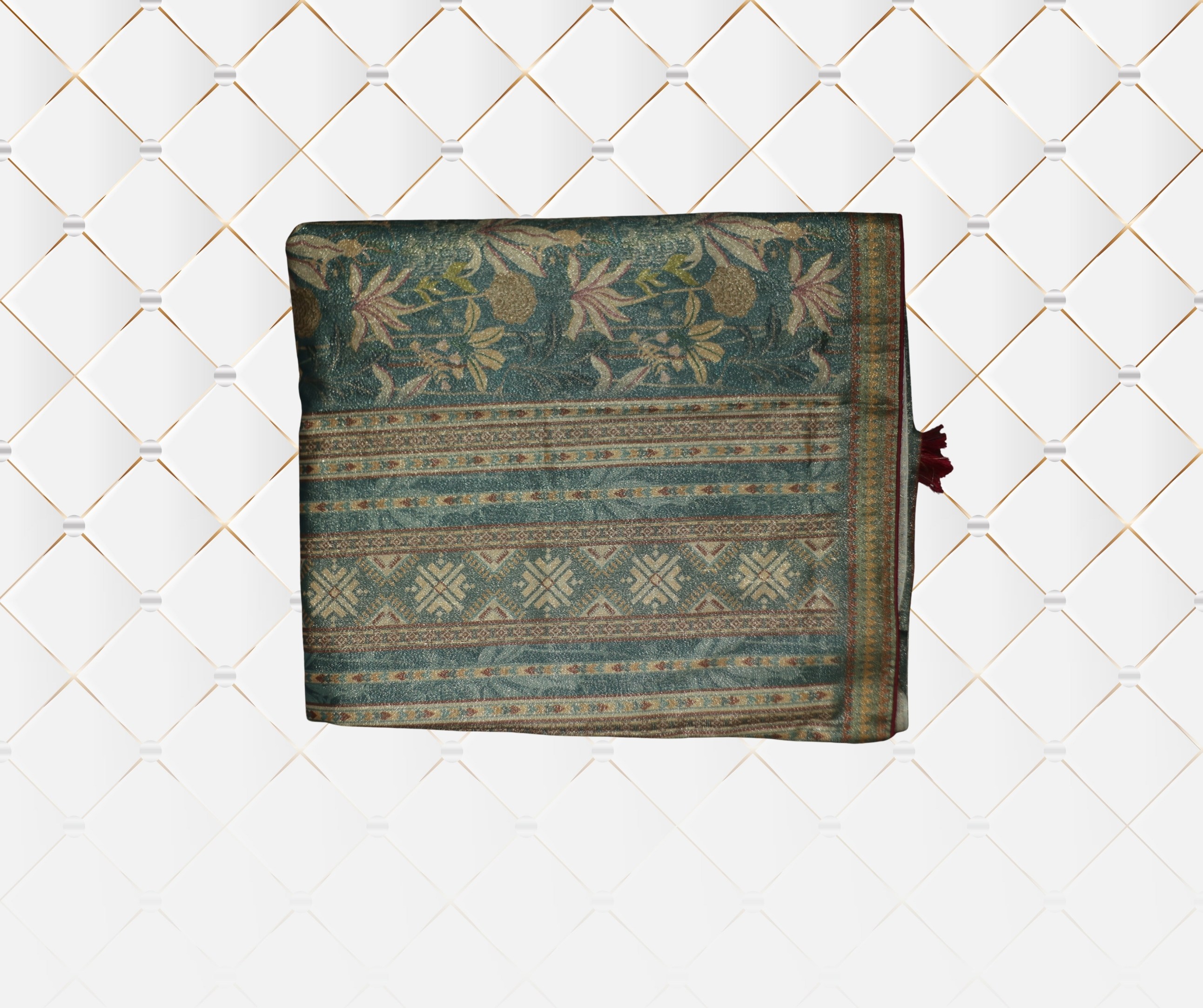 Handwoven Floral Tablecloth