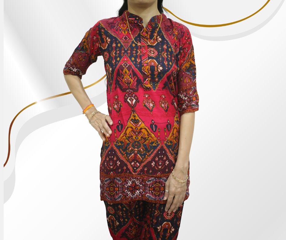 Women's Printed Cord Set