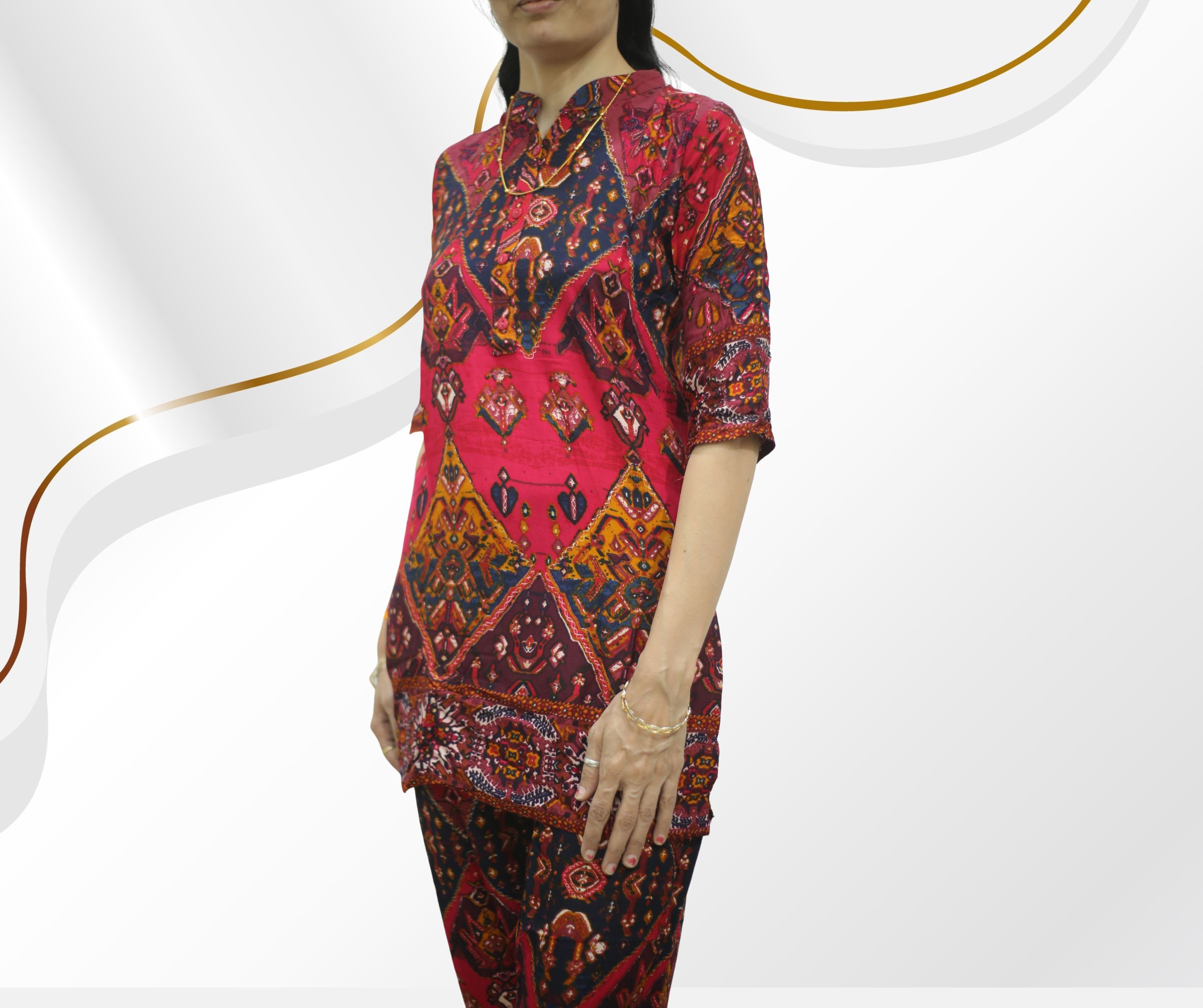 Women's Printed Cord Set