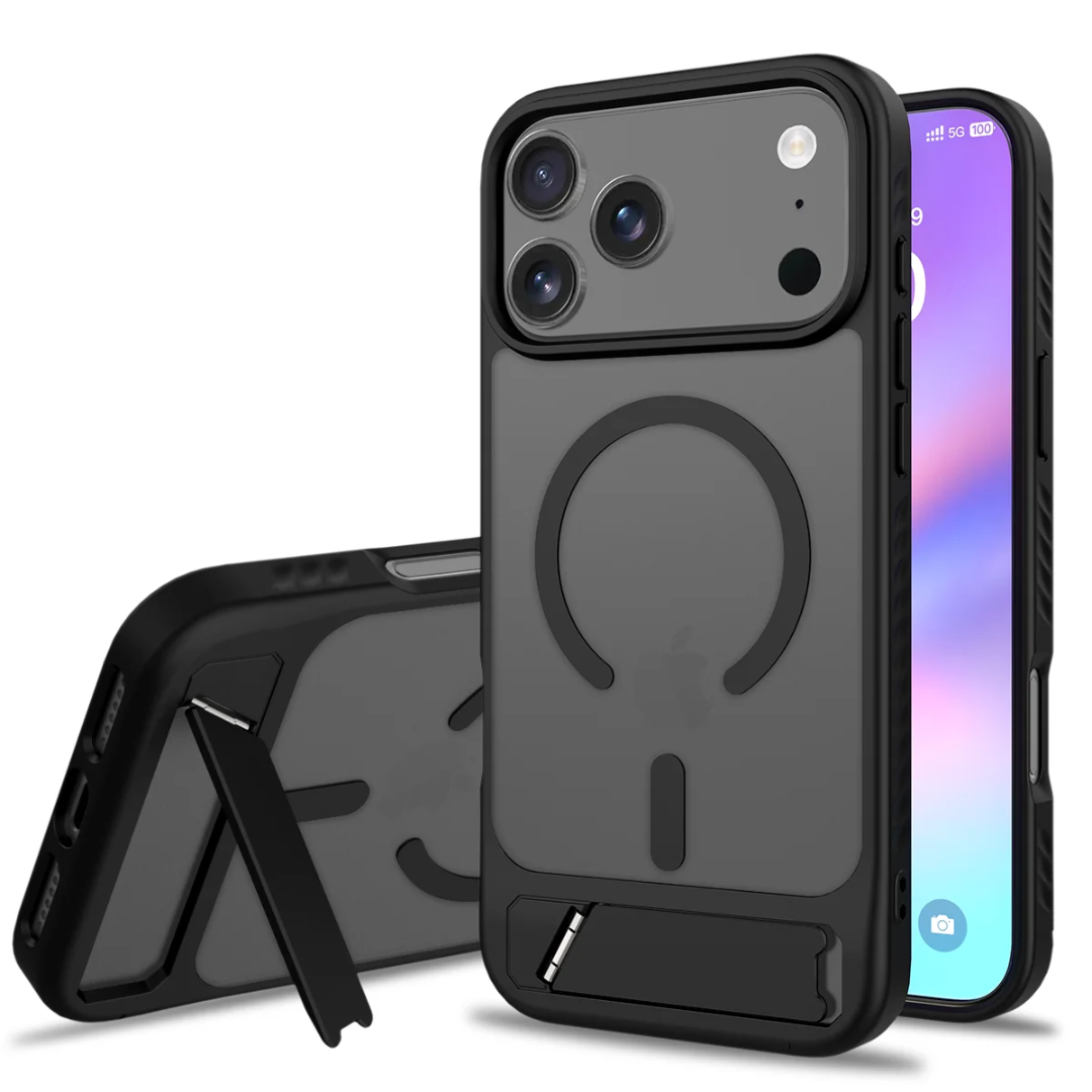 Magnetic Protective Phone Case with Kickstand