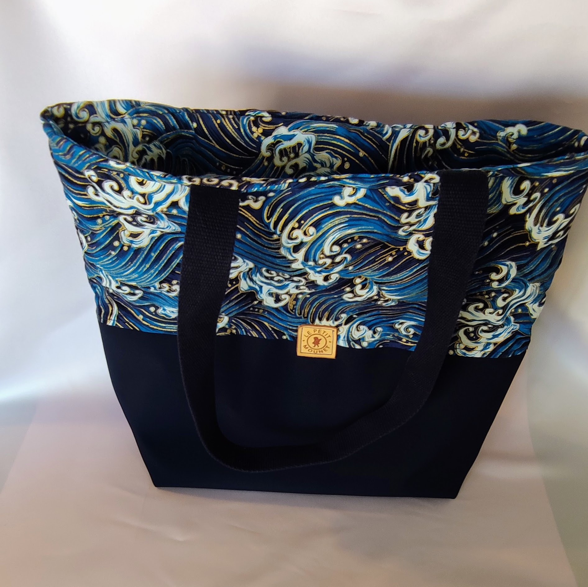 Sac cabas bi matière vagues