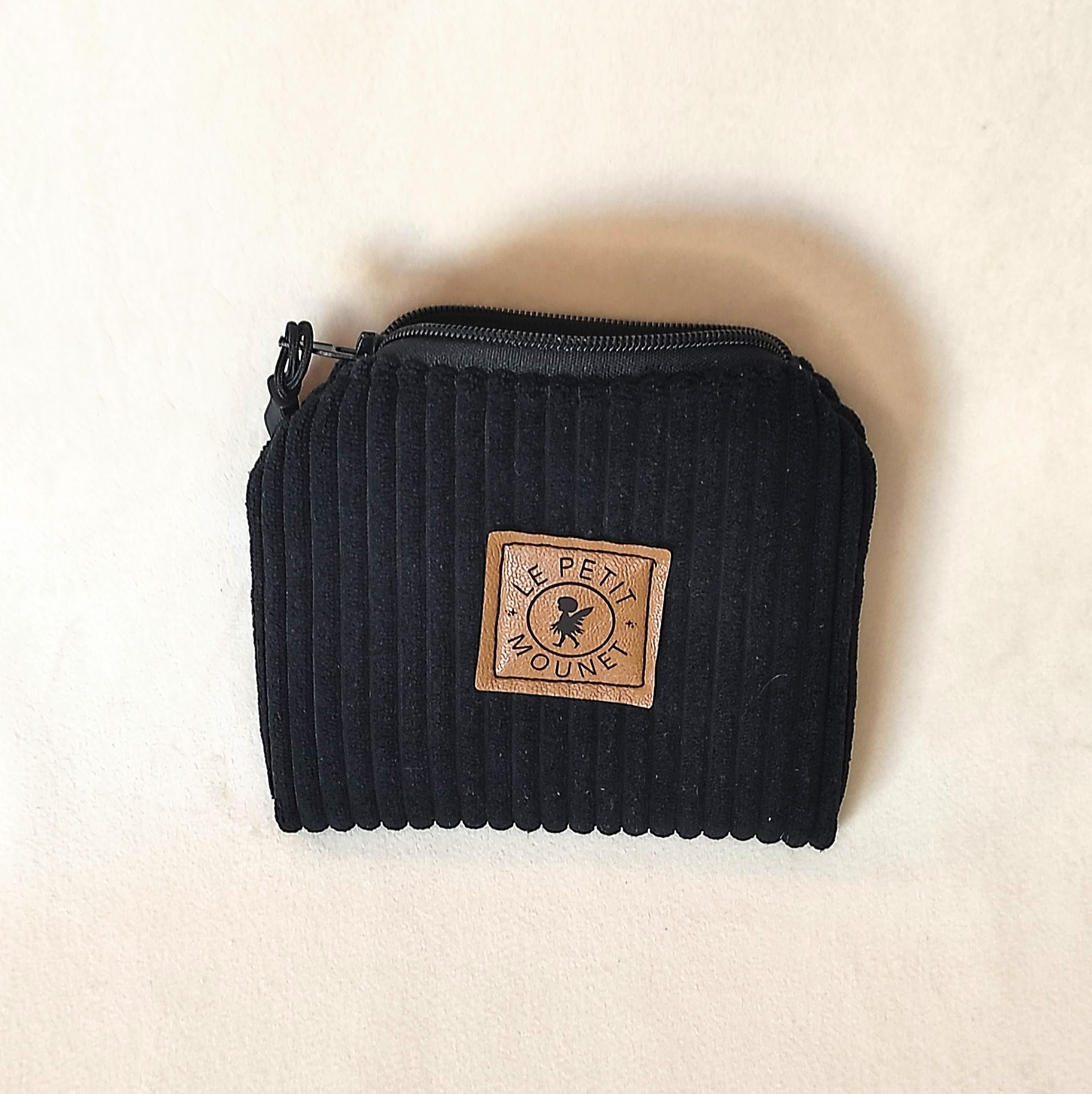 porte monnaie velours noir