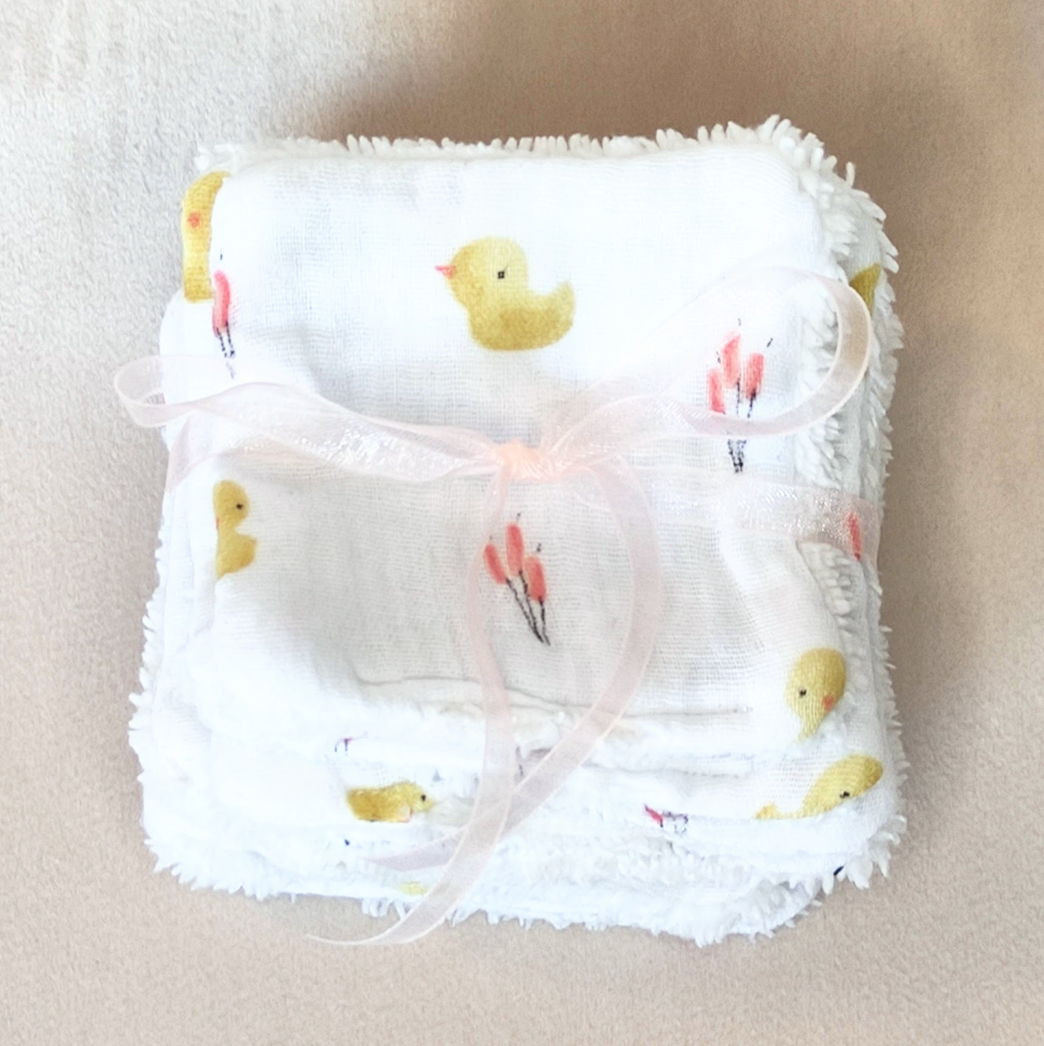 Recharge lingettes pour bébé avec motif de canard