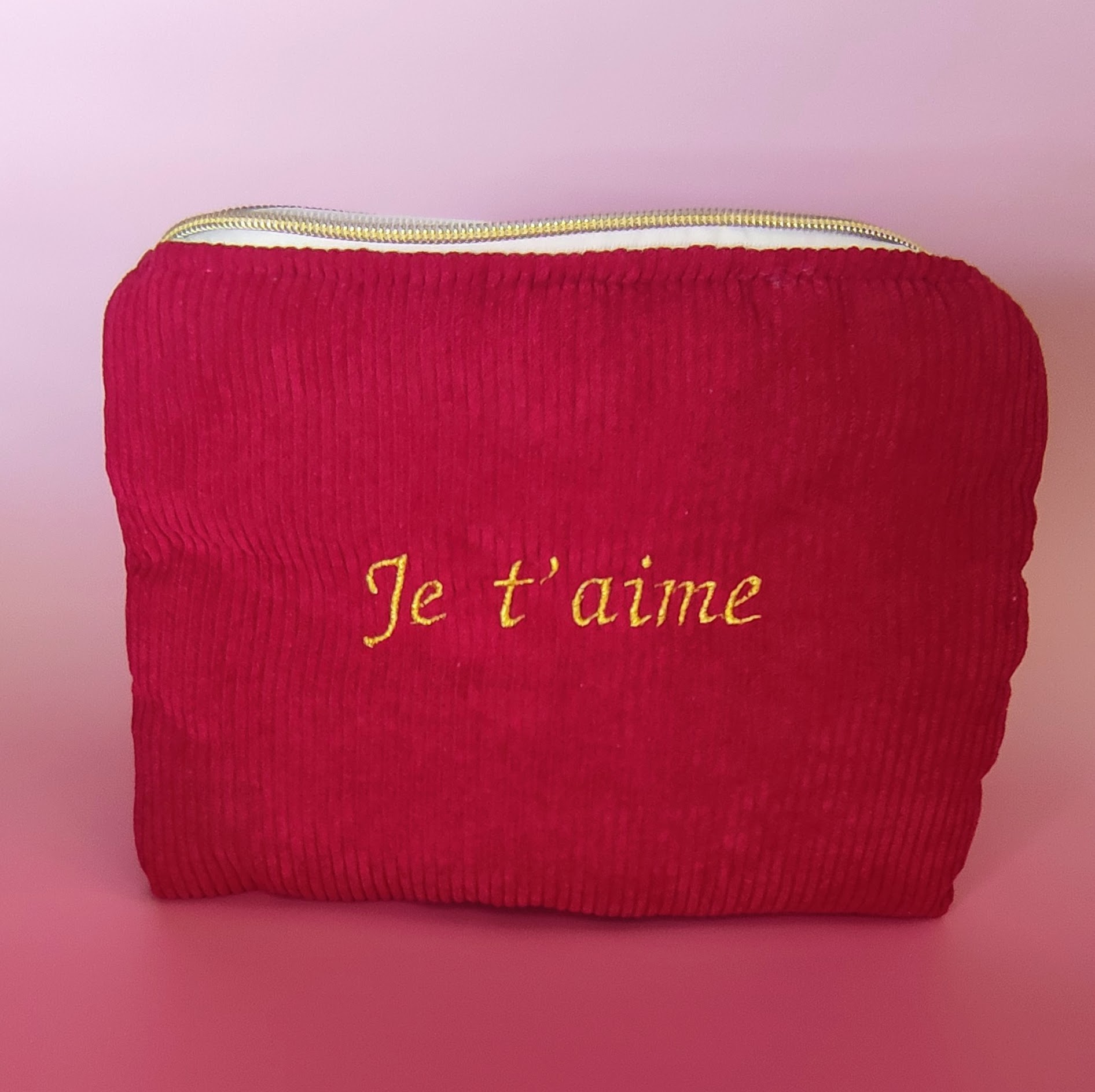 Trousse rouge 'Je t'aime'